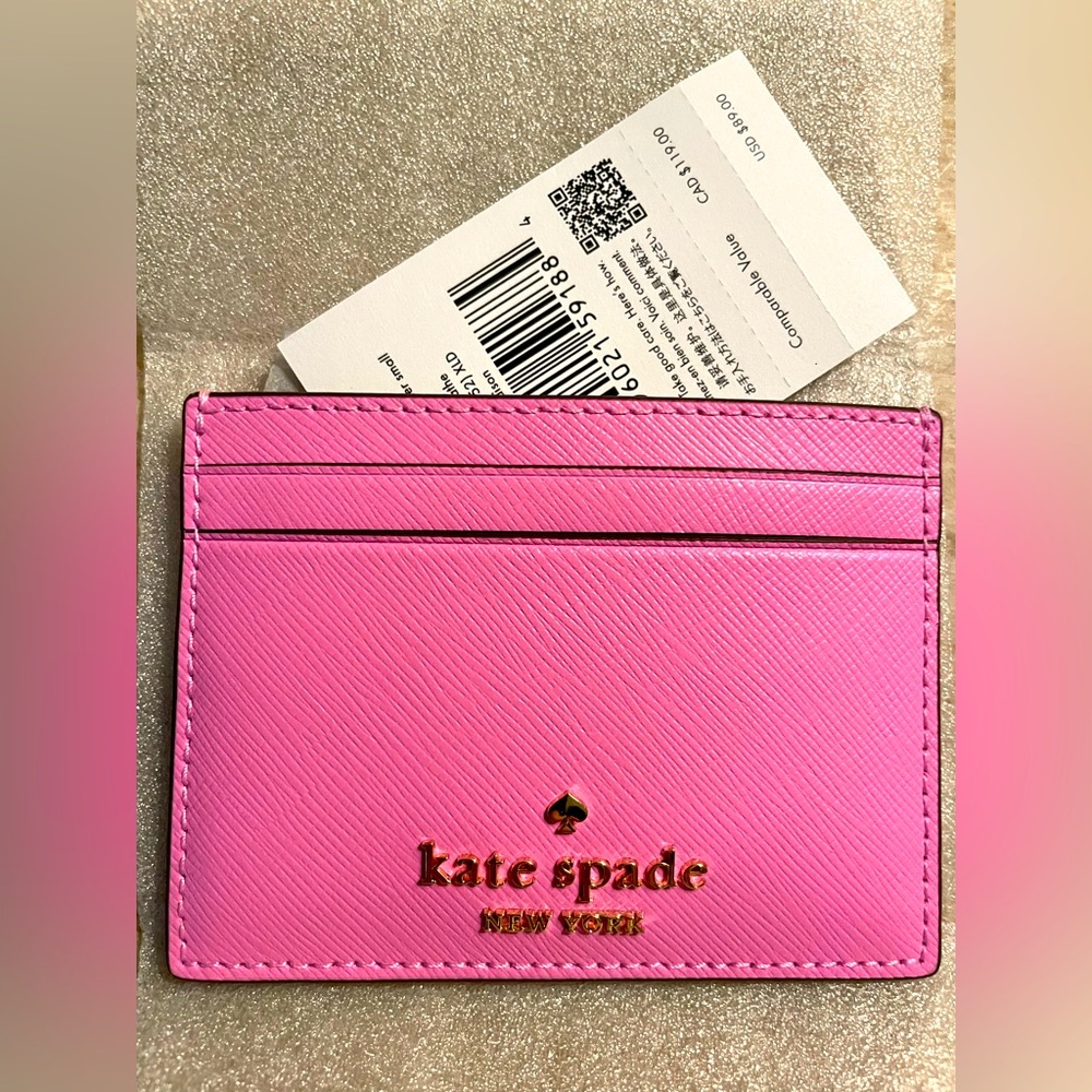 Kate Spade Pink Leather Card Holder
NWT